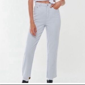 Urban Outfitters BDG blue and white stripe slim straight jeans size 25